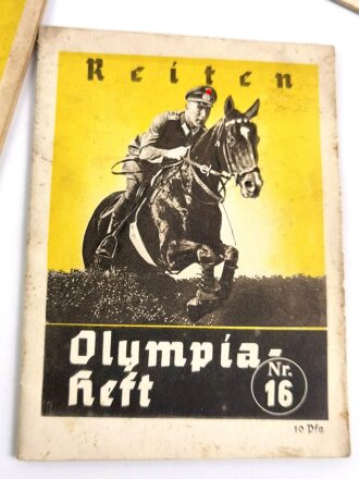 Olympische Spiele 1936 , 5 Hefte, alle angeschmutzt