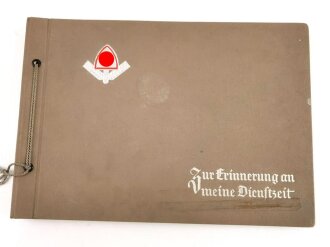 Reichsarbeitsdienst "Zur Erinnerung an meine Dienstzeit" Leeres Album DIN A4, zum Teil mit Fotoecken bestückt