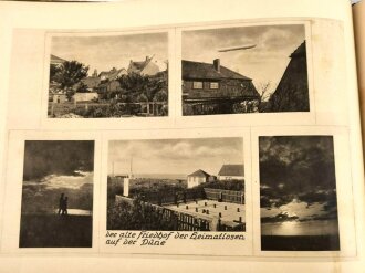 Helgoland 1914 - 1916. Erinnerungsbuch einer auf Helgoland stationierten Einheit mit etwa  160 gedruckten Fotografien