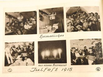 Helgoland 1914 - 1916. Erinnerungsbuch einer auf Helgoland stationierten Einheit mit etwa  160 gedruckten Fotografien