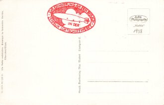 Ansichtskarte "Friedrichshafen am Bodensee" Stempel Zur Erinnerung an den Besuch in der Zeppelin Luftschiffwerft