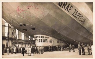 Ansichtskarte "Graf Zeppelin startbereit in der...