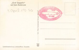 Ansichtskarte "Graf Zeppelin auf dem Bodensee"...