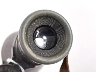 1.Weltkrieg, Fernglas 08 von Emil Busch Rathenow. Originallack, gute Durchsicht , zugehöriger Trageriemen