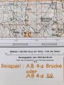 Deutsche Heereskarte 1943 "Berat" Albanien