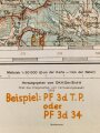 Deutsche Heereskarte 1943 "Gorazde" Nordmazedonien