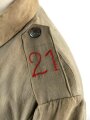 1. Weltkrieg Bayern, feldgraue Sommerfeldbluse für einen Angehörigen im Infanterie Regiment 21. Getragenes Kammerstück in gutem Gesamtzustand