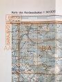 Deutsche Heereskarte 1943 "Prozor" Bosnien und Herzegowina