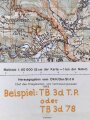 Deutsche Heereskarte 1943 "Bajina Bašta" Serbien