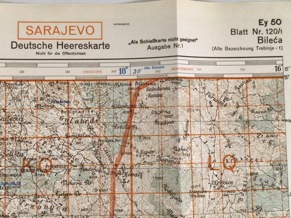 Deutsche Heereskarte 1943 