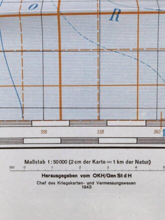 Deutsche Heereskarte 1943 "Ostrvo Zirje" Kroatien