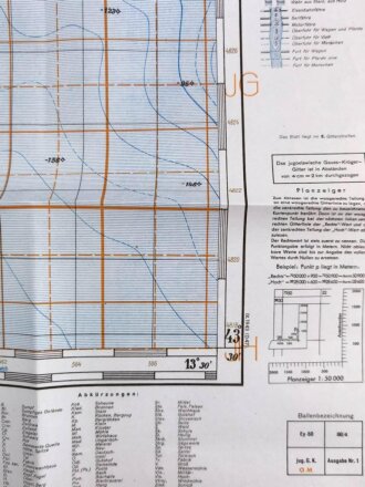 Deutsche Heereskarte 1943 "Ostrvo Zirje" Kroatien