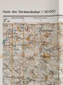 Deutsche Heereskarte 1943 "Rozaj" Montenegro
