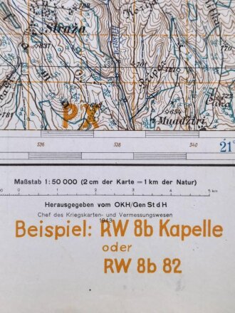 Deutsche Heereskarte 1943 "Ajnovce" Serbien