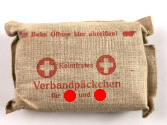 "Keimfreies Verbandpäckchen für SA und SS"