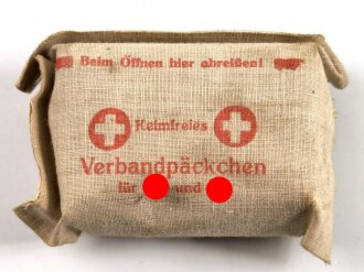 "Keimfreies Verbandpäckchen für SA und SS"