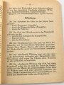 Schweizerische Armee " Allgemeine Vorschriften Gasschutzdienst" 48 Seiten, datiert 1946