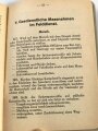 Schweizerische Armee " Allgemeine Vorschriften Gasschutzdienst" 48 Seiten, datiert 1946