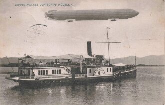 Ansichtskarte "Zeppelinsches Luftschiff Modell 4"