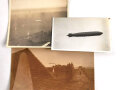 3 Stück Fotos Luftschiff, Maße von 5 x8,5 bis 9 x 12cm