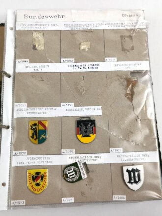 Bundeswehr, Sammlung Brustanhänger Auflagen, meist...