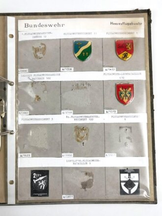 Bundeswehr, Sammlung Brustanhänger Auflagen, meist aufgeklebt, 60 Stück