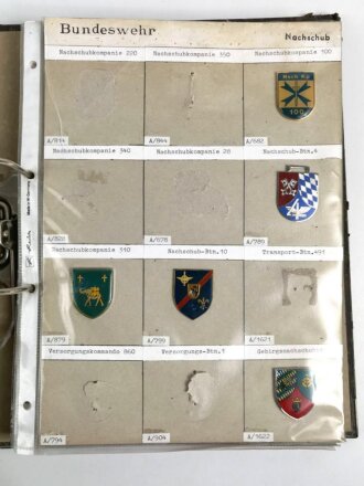 Bundeswehr, Sammlung Brustanhänger Auflagen, meist aufgeklebt, 60 Stück
