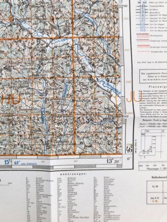 Deutsche Heereskarte 1943 "Rogatec" Slowenien