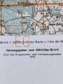 Deutsche Heereskarte 1943 "Karlovac" Kroatien