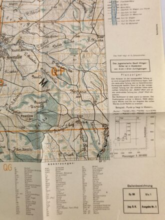 Deutsche Heereskarte 1943 "Gataja" Rumänien