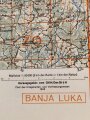 Deutsche Heereskarte 1943 "Lisnja" Bosnien und Herzegowina