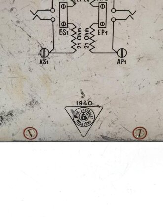 Schnurloser Überträger Wehrmacht datiert 1940,  Gebraucht, Funktion ncht geprüft