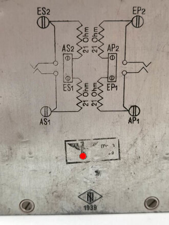 Schnurloser Überträger Wehrmacht datiert 1939,  Gebraucht, Funktion ncht geprüft