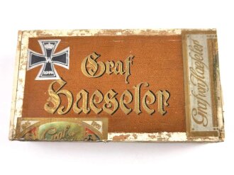 1.Weltkrieg, Zigarrenschachtel "Graf Haeseler", gebraucht