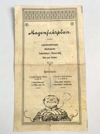 Theater Programm, Offizierkorps 20. Inf.-Regts. Prinz Franz "Salvator Frühschoppen", Städt. Theatersaal Lindau 1914