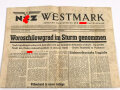 "NSZ Westmark", Amtliche Tageszeitung der NSDAP Gau Westmark, 18./19. Juli 1942, Ausgabe Saarbrücken