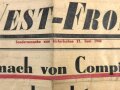 West-Front "Die Schmach vom Compiegne wird getilgt" Sonderausgabe zum historischen 21. Juni 1940
