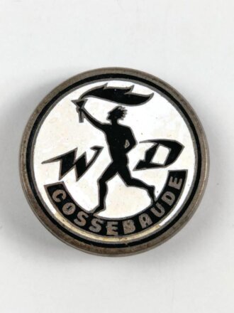 Emailliertes Abzeichen Sport WD Cossebaude Dresden, Durchmesser 39mm