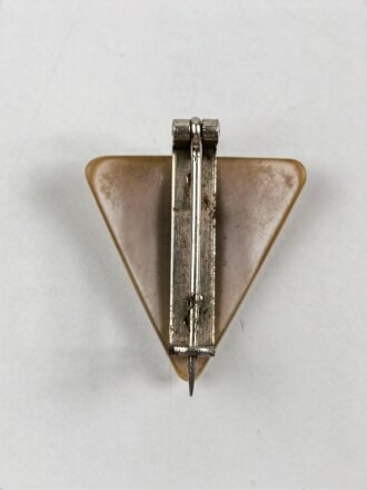 N.S. Frauenschaft ? Steckabzeichen , Rune auf perlmullartigem Kunststoff, Höhe 24mm