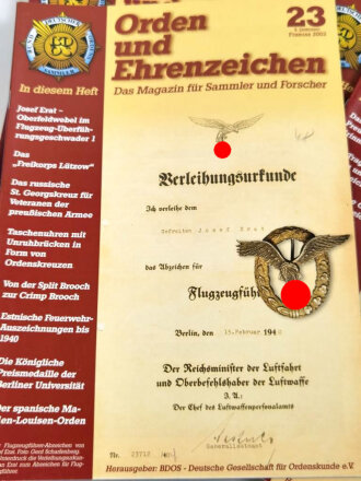 "Orden und Ehrenzeichen, Das Magazin für...