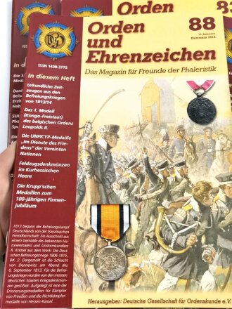 "Orden und Ehrenzeichen, Das Magazin für Sammler und Forscher" Ausgabe 80-89, minimal gebraucht