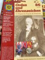 "Orden und Ehrenzeichen, Das Magazin für Sammler und Forscher" Ausgabe 80-89, minimal gebraucht