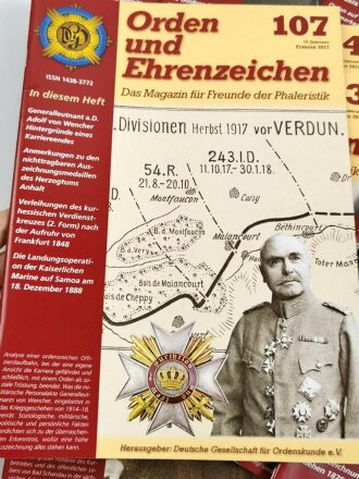 "Orden und Ehrenzeichen, Das Magazin für Sammler und Forscher" Ausgabe 100-109, minimal gebraucht