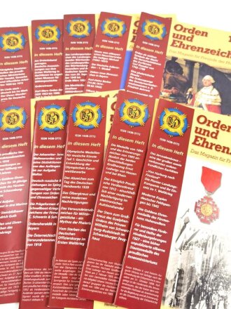 "Orden und Ehrenzeichen, Das Magazin für Sammler und Forscher" Ausgabe 110-119, minimal gebraucht