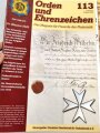 "Orden und Ehrenzeichen, Das Magazin für Sammler und Forscher" Ausgabe 110-119, minimal gebraucht