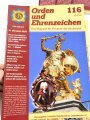 "Orden und Ehrenzeichen, Das Magazin für Sammler und Forscher" Ausgabe 110-119, minimal gebraucht