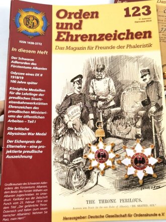 "Orden und Ehrenzeichen, Das Magazin für Sammler und Forscher" Ausgabe 120-129, minimal gebraucht