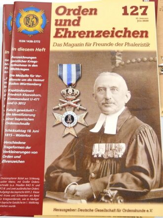 "Orden und Ehrenzeichen, Das Magazin für Sammler und Forscher" Ausgabe 120-129, minimal gebraucht