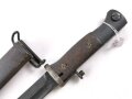 Norwegen, Seitengewehr Modell  84/98 der Wehrmacht aptiert für Modell 1957 Selbstladegewehr mit Tragehaken für ein U.S. Lochkoppel