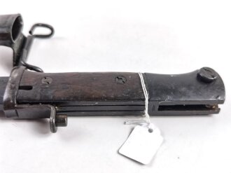 Norwegen,  Seitengewehr Modell  84/98 der Wehrmacht aptiert für Modell 1957 Selbstladegewehr mit Tragehaken für ein U.S. Lochkoppel